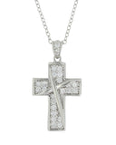 Ribboned Cross Necklace