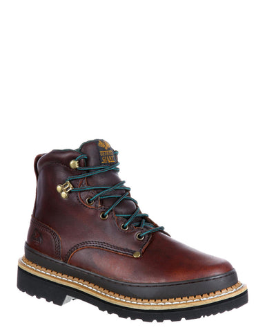 Mens Giant Steel-Toe Lace-Up Boots