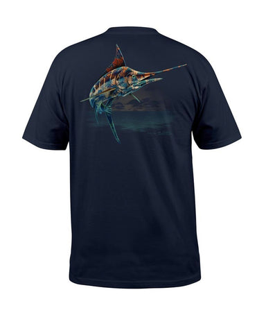 Salt Life Marlin Paradise T-Shirt - Navy