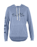 Womens Oasis Sunburnt Pullover Hoodie - Chambray