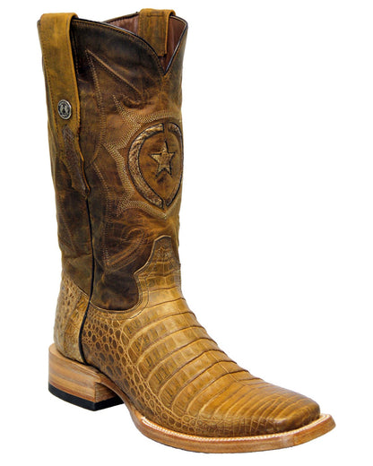Men's Caiman Belly Boots by Tanner Mark from Skip’s Western Outfitters | 10923519933