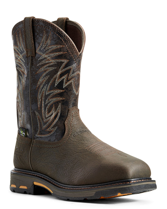 Men's Workhog Waterproof Comp Toe Met Guard Work Boots by Ariat from Skip’s Western Outfitters | ARI-10016265-070-D