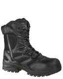 Mens 8" H20 Side Zip Lace-Up Boots