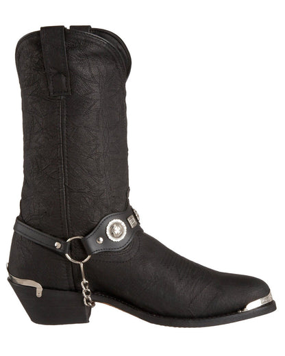 Dingo Men's Suiter Pigskin Boots in Black with Round Toe at Skip's Western Outfitters | DI02175-BLACK