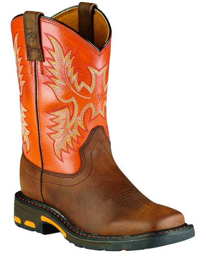 Kids' Workhog Pull-On Boots by Ariat from Skip’s Western Outfitters | ARI-10007837-080-M