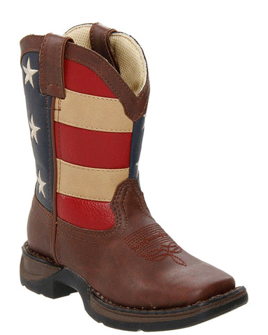 Durango red white and 2025 blue boots