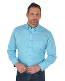 Men's Performance Buttondown Western Shirt - Blue