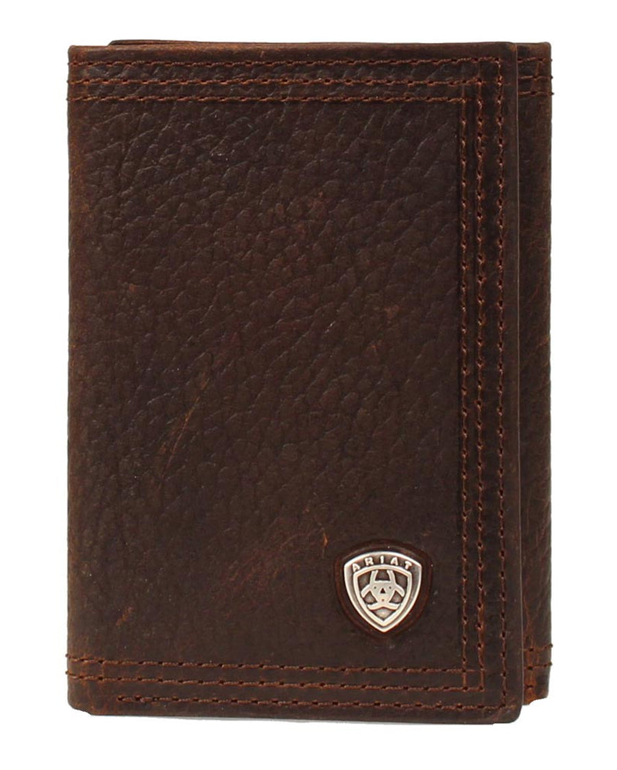 Tri-Fold Performance Work Rodeo Wallet by Ariat Accessories from Skip’s Western Outfitters | MFW-A35122282-O/S-BROWN