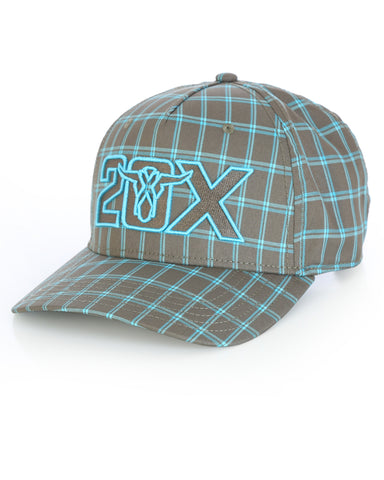 Wrangler 20X Plaid Logo Ball Cap