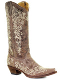 Women's Crater Bone Embroidery Boots