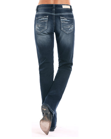 Women's Multi Thread Boyfriend Fit Boot Cut Jeans