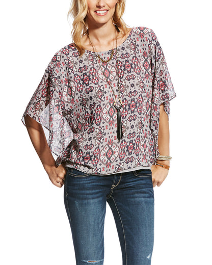 Women's Jessa Aztec Blouse by Ariat from Skip’s Western Outfitters | ARI-10022051-XS-Aztec