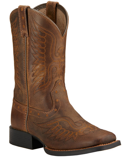 Kids' Honor Cowboy Boots by Ariat from Skip’s Western Outfitters | ARI-10017313-080-M