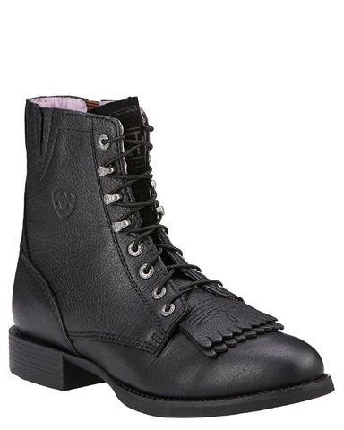 Womens Heritage Lacer Boots - Black