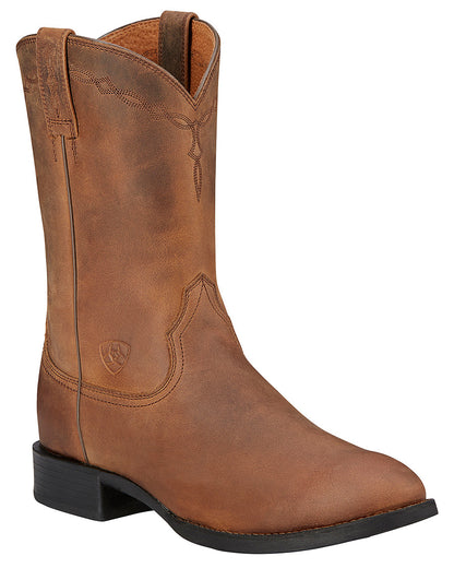 Men's Heritage Roper Pull-On Boots by Ariat from Skip’s Western Outfitters | ARI-10002284-070-D