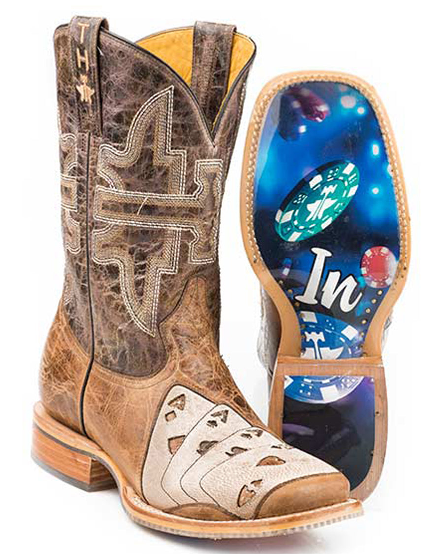 Men's High Roller Western Boots by Tin Haul from Skip’s Western Outfitters | KAR-14-020-0007-0360-BR-090-D