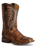 Men's Check Western Boots