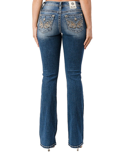 Women's Winged Madness Bootcut Jeans by Miss Me from Skip’s Western Outfitters | MMJ-M3080B25-25-34