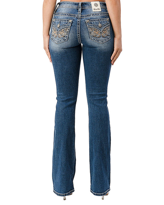 Women's Winged Madness Bootcut Jeans by Miss Me from Skip’s Western Outfitters | MMJ-M3080B25-25-34