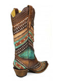 Women's Braided Embroidered Boots