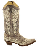 Women's Crater Bone Embroidery Boots