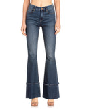 Women's Solid Flare Jeans