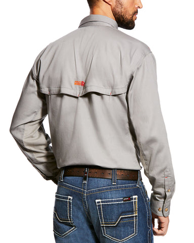 Men's Fire Resistant Vented Long Sleeve Work Shirt - Silver – Skip's  Western Outfitters