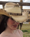 Dallas Horseshoe Western Straw Hat