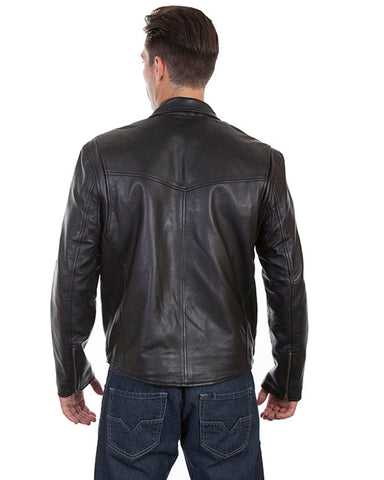 Men's Concealed Carry Lambskin Motorcycle Jacket