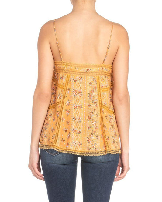 Women's Southern Floral Blouse by Miss Me from Skip’s Western Outfitters | MMJ--MT0618T-S-Yellow
