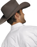 Men's Solid Poplin Long Sleeve Western Shirt - White