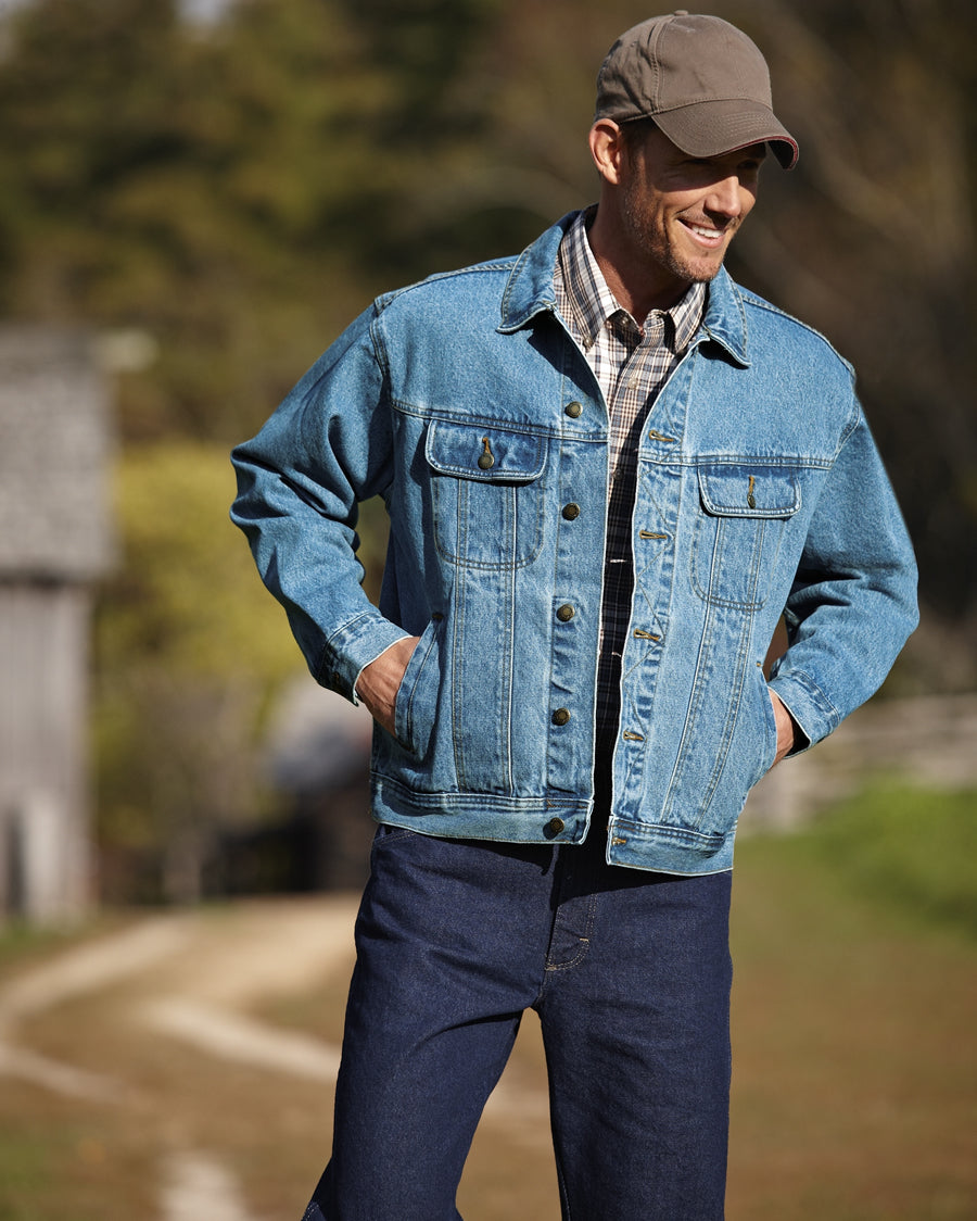 Men's Rugged Wear Denim Jacket – Skip's Western Outfitters
