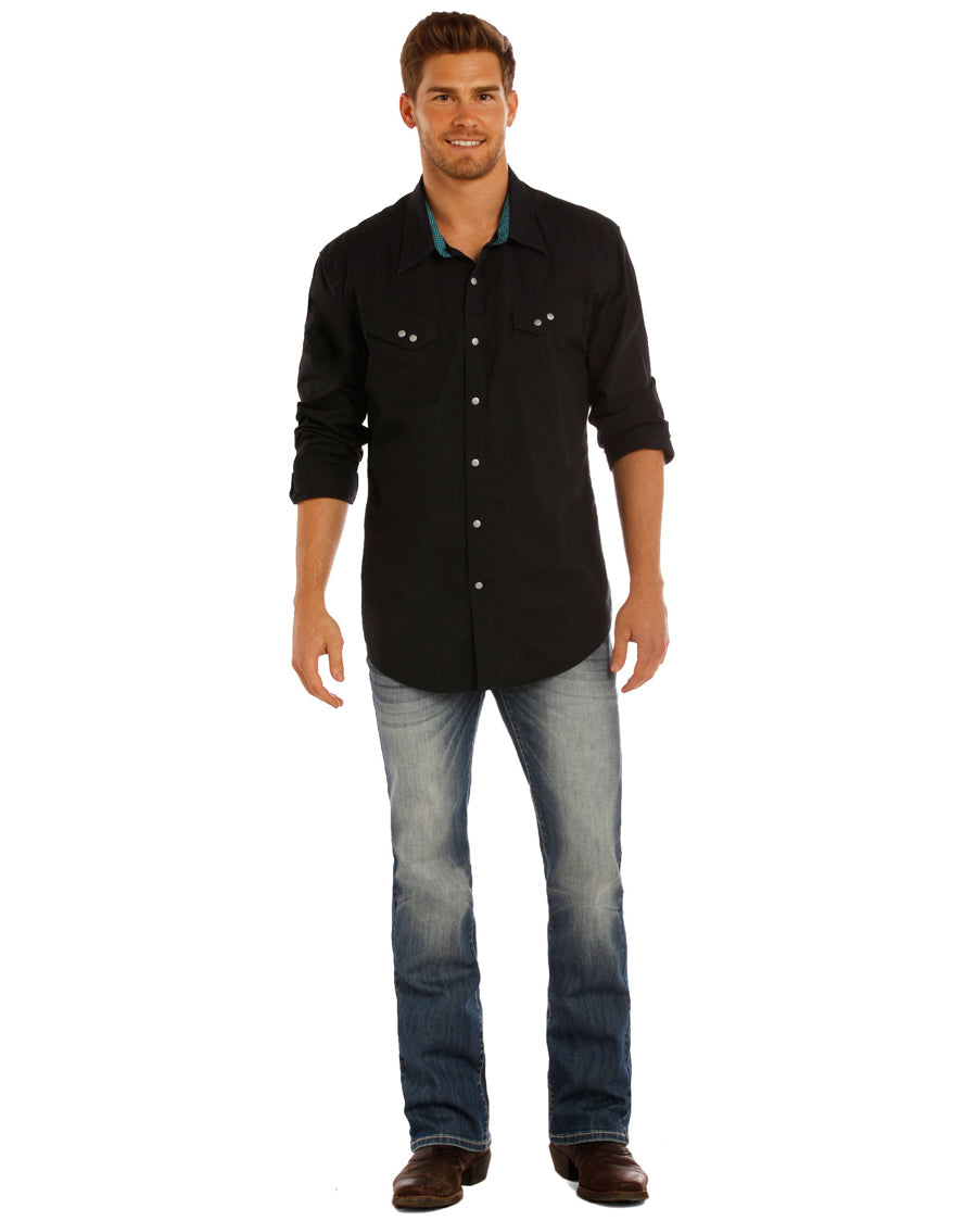 Mens Re-Flex Pistol Straight Leg Jeans