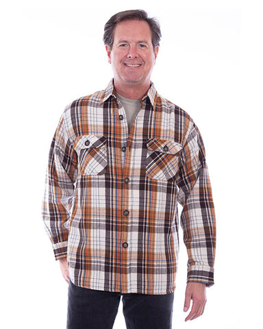 Men's Elbow Patch Flannel Shirt
