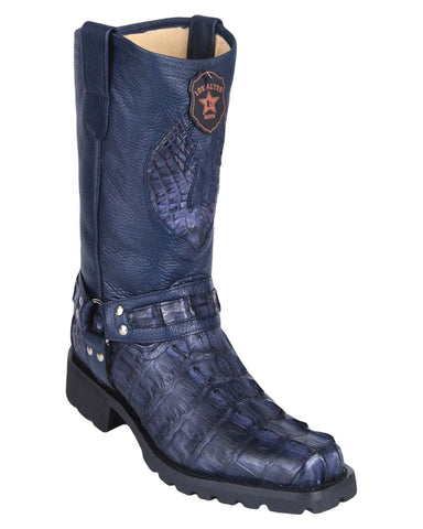 Men's Caiman Tail Motorcycle Boots