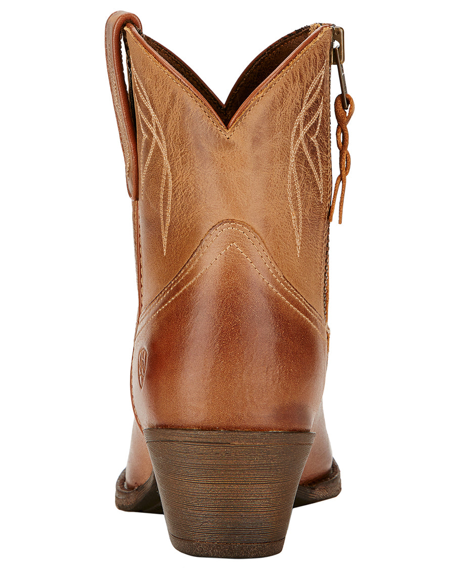 Womens Darlin Ankle Boots - Burnt Sugar