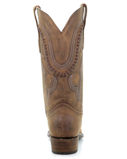Corral A3479 Men's Handcrafted Medium Square Toe Cowboy Boots in Brown at Skip's Western Outfitters