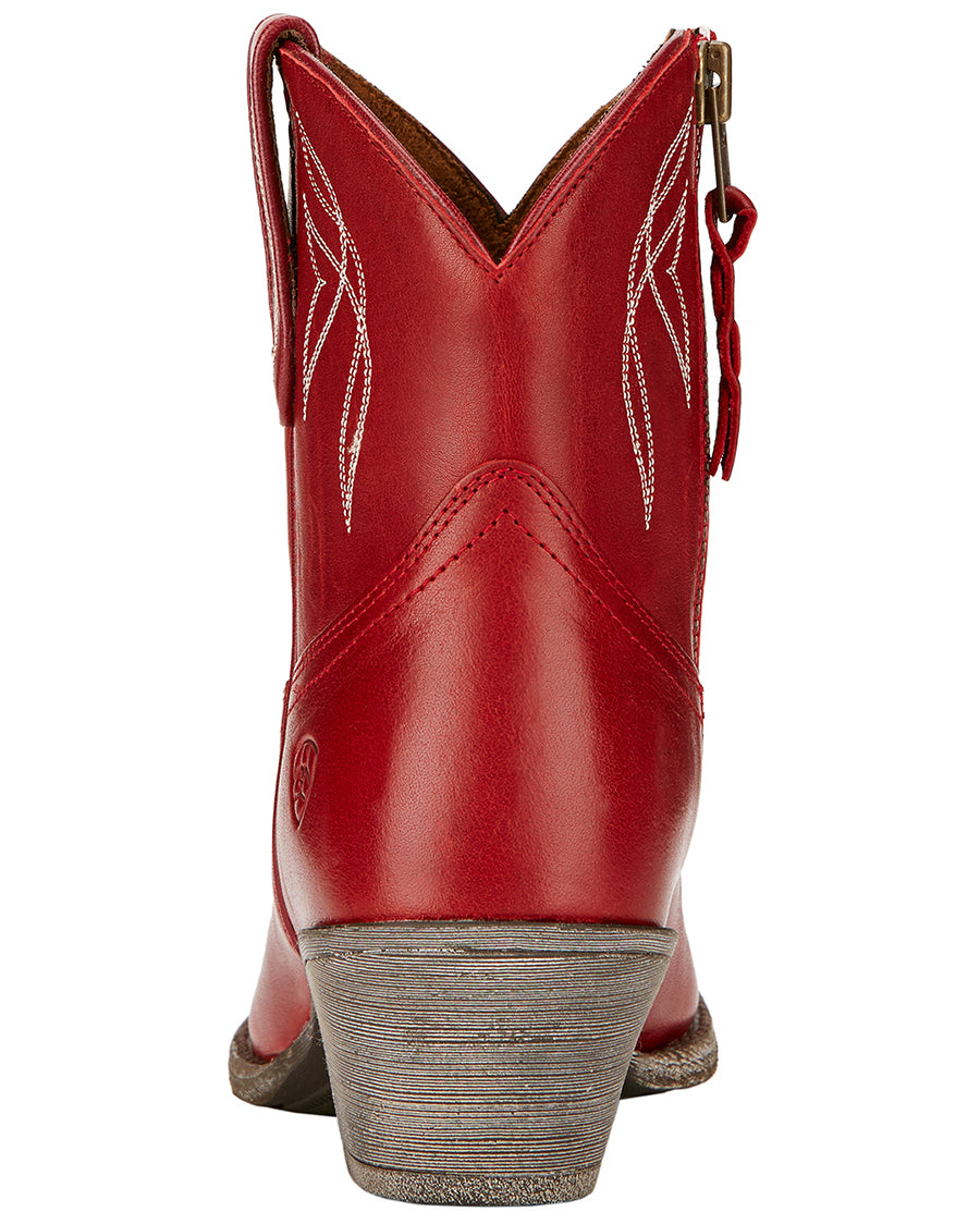 Women's Darlin Ankle Boots - Rosy Red
