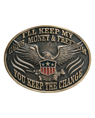 I’ll Keep My Guns, Money & Freedom Buckle