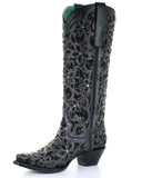 Women's Full Floral Inlay Boots