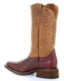 Youth Two Toned Western Boots - Brown