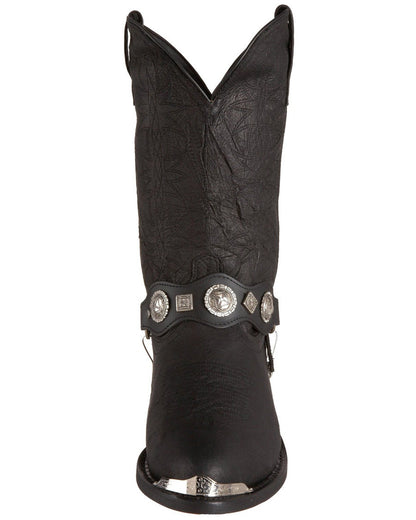 Dingo Men's Suiter Pigskin Boots in Black with Round Toe at Skip's Western Outfitters | DI02175-BLACK