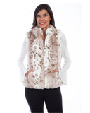 Women's Reversible Faux Fur Leopard Vest
