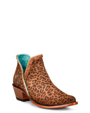 Women's Leopard Studded Ankle Boots