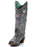 Women's Heavy Floral Embroidered Boots