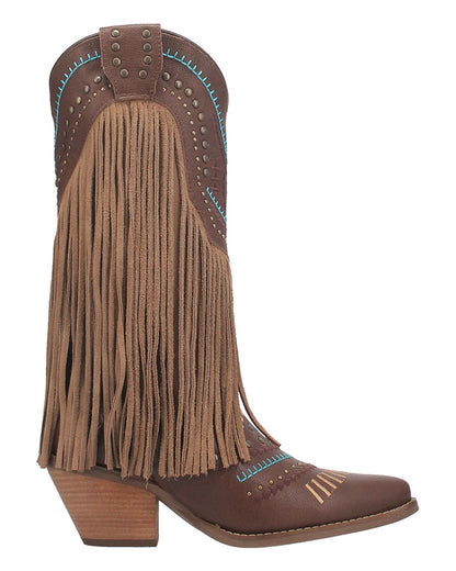 Dingo Women's Gypsy Western Boots in Brown with Snip Toe at Skip's Western Outfitters | DI737-BROWN