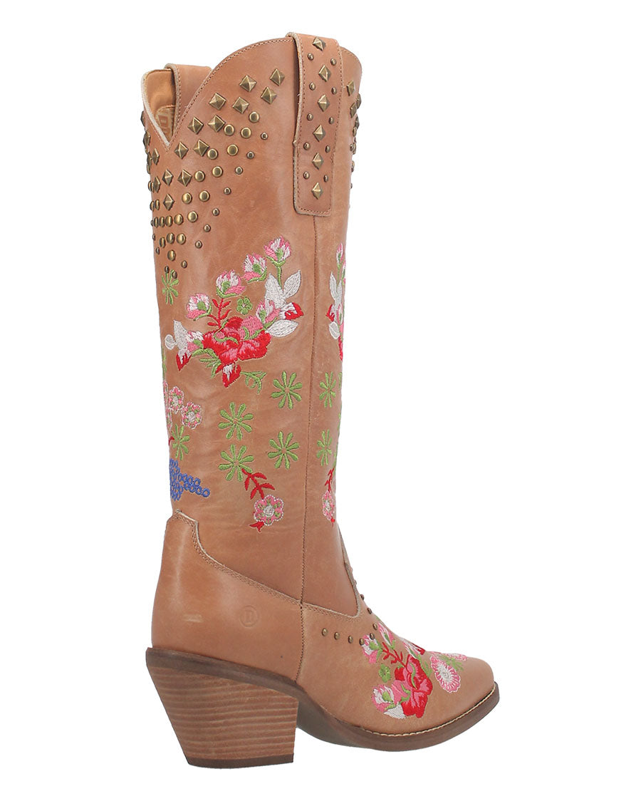 Dingo Women's Poppy Western Boots in Tan with Snip Toe at Skip's Western Outfitters | DI732-TAN