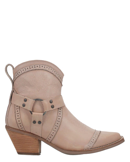 Dingo Women's Gummy Bear Western Booties in Natural with Snip Toe at Skip's Western Outfitters | DI747-NATURAL
