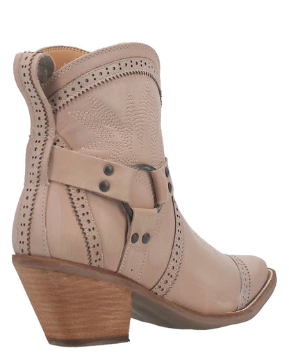 Dingo Women's Gummy Bear Western Booties in Natural with Snip Toe at Skip's Western Outfitters | DI747-NATURAL