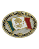 Attitude Grand Mexican Flag Belt Buckle